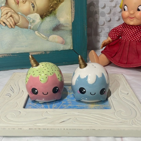 Kawaii 🍪 Santa cookie mug & unicorn S & P bundle - Picture 11 of 12